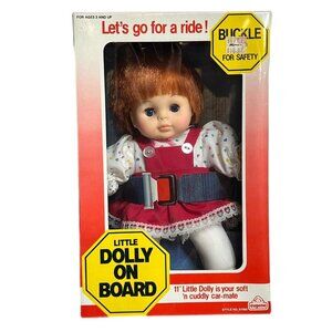 Vintage 1987 Eugene Doll Ginger Blue Sleppy Eyes Little Dolly On Board 11"